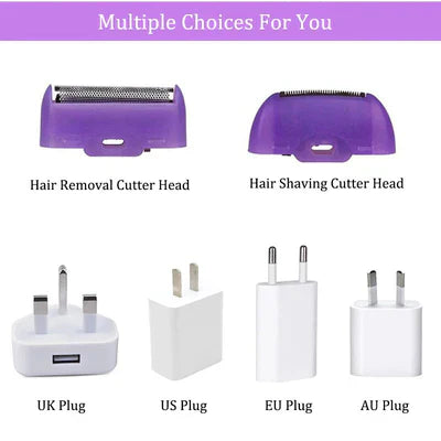 Beauty'N Drops™Purple Epilator – آلة إزالة الشعر البنفسجية