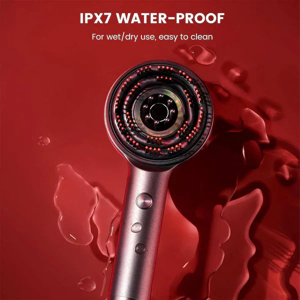 Beauty'N Drops™ Scalp Massager Brush (Red) – فرشاة تدليك فروة الرأس (حمراء)